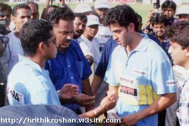 Hrithik Roshan and Sachin Tendulkar